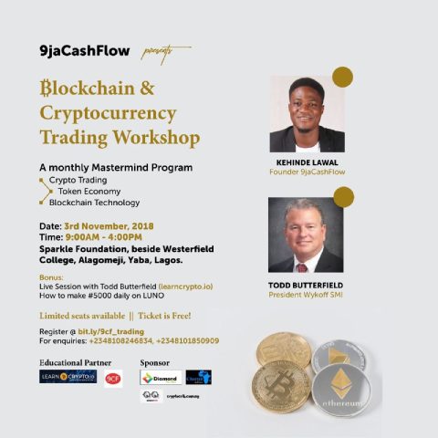 9jacashflow Blockchain and Cryptocurrency trading Workshop 2018