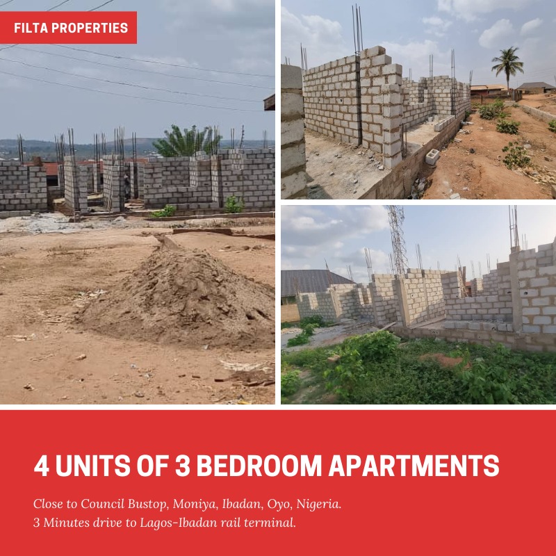 3 Bedroom Apartment in Moniya Ibadan