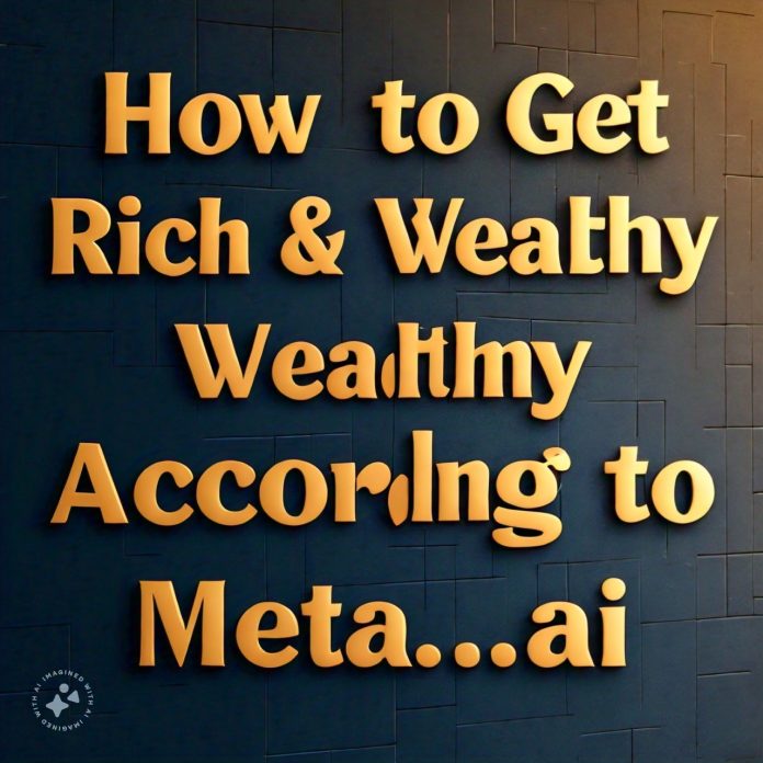 How to Get Rich & Wealthy According to Meta.ai