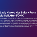 A Woman Lost Her Job —Then Made Her Monthly Salary in a Single Gold Trade A Woman Lost Her Job —Then Made Her Monthly Salary in a Single Gold Trade