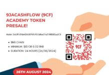 Join the 9jacashflow Token Presale on August 26, 2024! 9jacashflow Academy Community Token