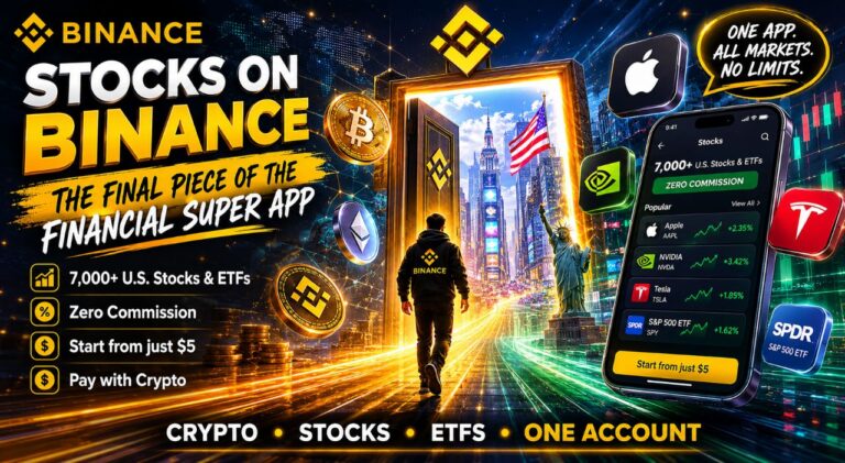 Binance Users Now Have Access To 7000+ US Stocks & ETFs On The Spot Market